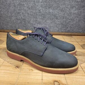 Brooks Brothers 346 Oxfords Dress Shoes Mens Size 9.5 Navy Suede Lace Up